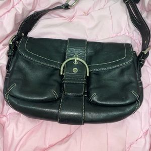 Black Leather, vintage Coach